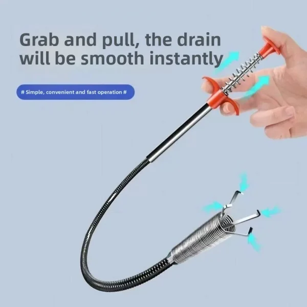 أنابيب Unblocker Uncover الأنابيب الثقيلة أربعة الفك فتاحة دليل لقط استنزاف الأنظف تلسكوبي المجاري أداة التجريف