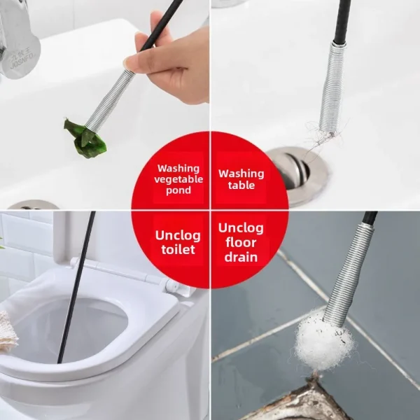 أنابيب Unblocker Uncover الأنابيب الثقيلة أربعة الفك فتاحة دليل لقط استنزاف الأنظف تلسكوبي المجاري أداة التجريف