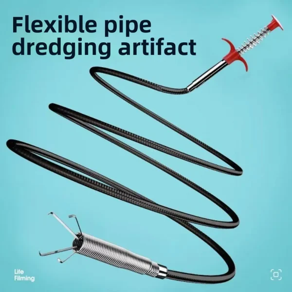 أنابيب Unblocker Uncover الأنابيب الثقيلة أربعة الفك فتاحة دليل لقط استنزاف الأنظف تلسكوبي المجاري أداة التجريف